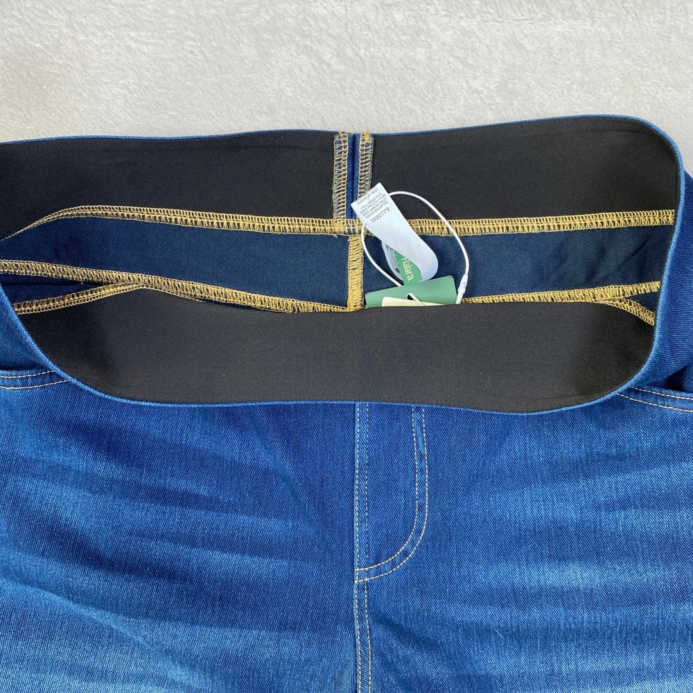 Halara Flex Wide Leg Pull On Denim Pants Womens XLT 4-Way Stretch High Rise NWT - Picture 7 of 10
